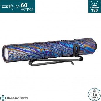 Фонарь OLIGHT I3T EOS TITANIUM DAMASCUS Фонарь OLIGHT I3T EOS TITANIUM DAMASCUS